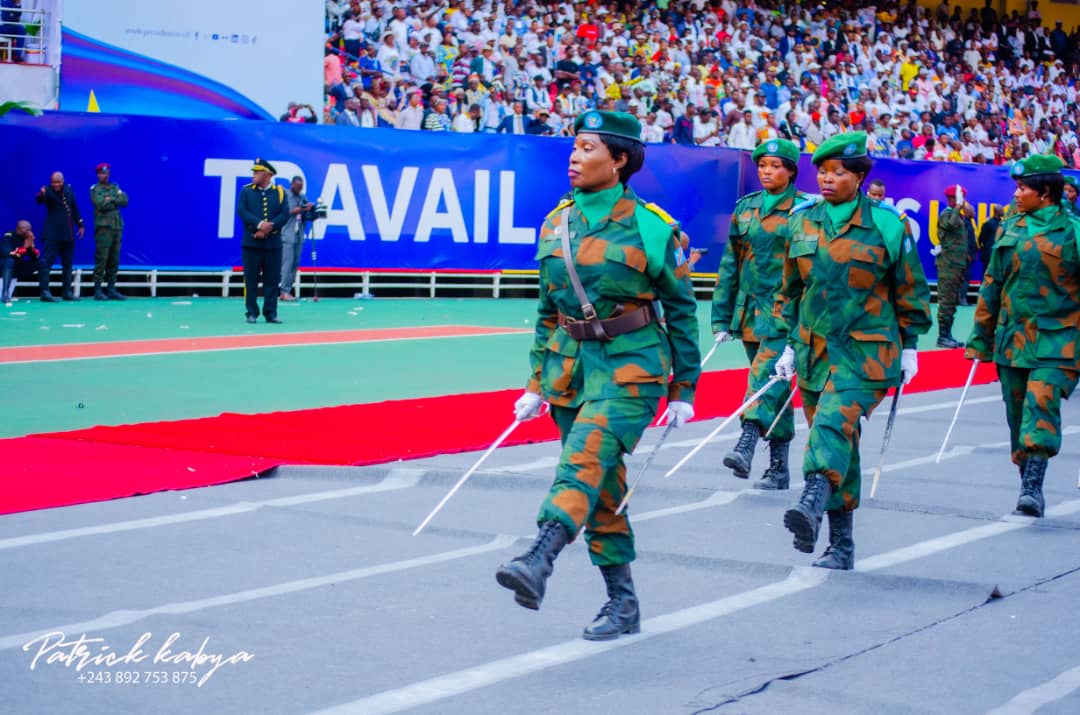 RDC La Col Nénette Mukembe dévoile le sens dun Defilé Militaire à l